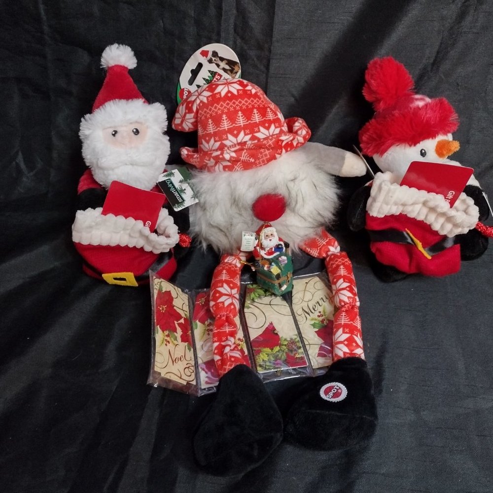 Holiday  Christmas Plush Characters and Decorations Holiday Bundle NWT